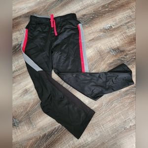 Athletic Works Boys Pants Size L (10-12) Black, Grey, and Red Polyester